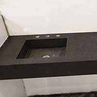 Image of a Bathroom sink and counter